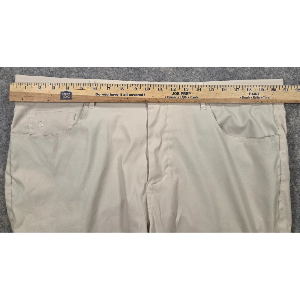 Greyson Golf Pants Mens 40x32 Beige Performance Five Pocket Trousers
